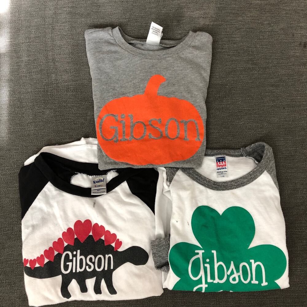 Lot of 3 Gibson Holiday tees size 5-6